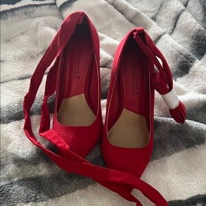 Shoe Dazzle Bold Red Heels